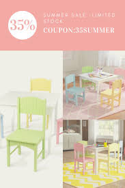 Nantucket White Table 4 Pastel Chairs In 2020 Pastel Chair White Table Kids Furniture
