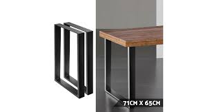 This stately kitchen cart can be many things: Artiss Dining Table Legs 2pcs 65cm L X 71cm H Matt Blatt