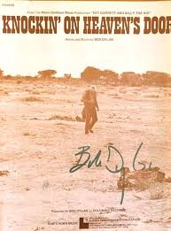 A text message from a pastoral friend of ours barry from sauquoit, nyon august 26th 1973, knockin' on heaven's door by the bob dylan entered billboard's hot top 100 at position #80. Bob Dylan Sheet Music Knockin On Heaven S Door