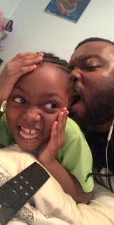 I see now why I'm getting grey hairs 15 is crazy happy birthday daddy baby  💜🤍💜🤍