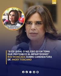 ⚖️ ¿Legalidad en discusión? Rixi Moncada habla claro sobre la candidatura  de Jhosy Toscano y el conflicto bipartidista. Lee la nota completa 👉  https://oncenoticias.hn/titulares/rixi-moncada-responsabiliza-al-bipartidismo-por-crisis-electoral-en  ...