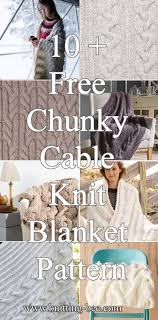 Bespring cable knit sherpa oversized throw,reversible blanket sheepskin lined cozy cotton blend sweater knitted(size:47x71,color:cream). 10 Free Chunky Cable Knit Blanket Pattern To Download Now