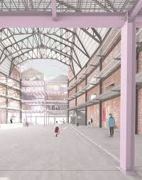 Primeart An Expansion Of The Threshold Between The Artist And The Audience The Gallery And The Str Layout Architecture Architecture Visualization Architecture