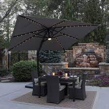 solar powered lit patio umbrella rooftop patio design offset patio umbrella patio umbrellas