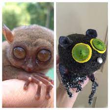 Felted Wool Tarsier Diy Stuffed Animals Wool Felt Wool