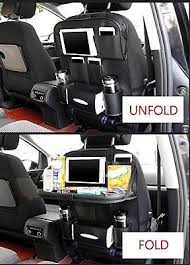 Car Seat Back Organizer Storage Tray Folding Multi Pocket Leather Phone Holder Car Accessories Car Seats Car