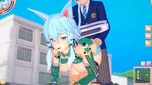 Hentai Game Koikatsu! ]Have sex with Big tits SAO Shinon(ALO).3DCG Erotic  Anime Video.