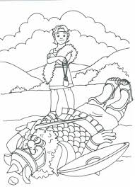 David And Goliath Coloring Page Activity Educative Printable Sunday School Coloring Pages David Bible Bible Coloring Pages