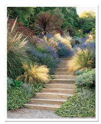 Gardening With Your Senses Tips From A Martha Stewart Living Magazine Garden Editor The Impatient Gardener Garden Stairs Hillside Garden Garden Tours