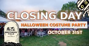 Closing Day Halloween Costume Party!