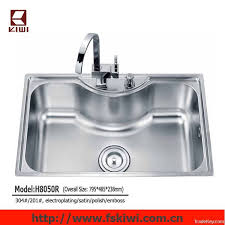 Shop supply online for high quality plumbing & hvac supplies from the top manufacturers!. Topmount Big Size Single Bowl Stainless Steel Kitchen Sink By Foshan Kiwi Kitchen Sanitary Industria China