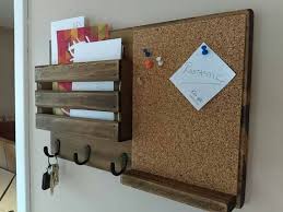 Corkboard Mail Organizer Mail Holder Mail Rustic Etsy Mail Organizer Mail Holder Key Holder Diy
