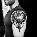 The ankh imparts various meaning as an egyptian symbol as a tattoo, but it sometimes is coalesced with other symbols to engender a more personal message, it's also very popular in the world of tattoo designs because of its connections or relation to antediluvian culture, death, and life, as well as its connection to mythology. Egyptian Tattoos The Ultimate Guide For Egyptian Tattoo Designs Ideas And Meanings Tattoo Me Now
