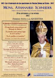 25 de octubre de 2014. 171 Programa De La Visita De Mons Schneider En Argentina Y Del Xx Encuentro De Formacion Catolica De Bs As