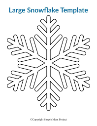 8 Free Printable Large Snowflake Templates Simple Mom Project Snowflake Template Snowflake Coloring Pages Printable Snowflake Template