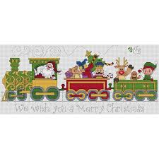 Santa Train Cross Stitch Chart Download Train Cross Stitch