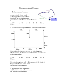 There are many websites that sell these types of distance and displacement worksheets for children that are in kindergarten. Distance And Displacement Worksheet Answer Key Promotiontablecovers