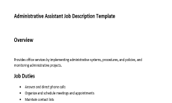 Different kinds of administrative assistants. Administrative Assistant Job Description Expiration Reminder