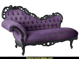 Purple Velvet Chaise Lounge Gothic Style Bedroom Decorating Ideas Gothic Furniture Gothic Chic V Gothic Furniture Gothic Bedroom Rustic Bedroom Furniture