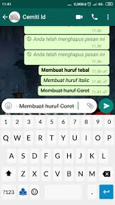 Membuat tulisan wa unik dengan gaya tebal atau bold cukup mudah dan simpel, anda. Cara Membuat Tulisan Keren Di Whatsapp Cemiti