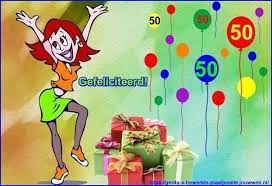 Verjaardag Met Leeftijd 50 Jaar Felicitatie Met Leeftijd Digitaal Te Versturen Wenskaarten