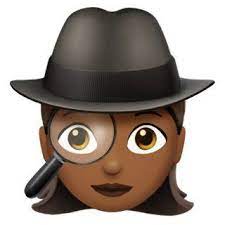 Female Sleuth Or Spy Emoji Face Png Emoji Faces