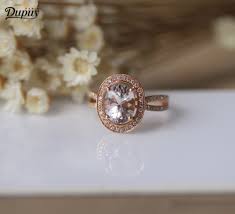 A gem breakfast exclusive, peach gold ® is a mixture of rose gold and yellow gold that we created right in our gb showroom for our bespoke jewelry pieces. Dupuy 7x9mm Oval Cut Natural Peach Vs Morganite Ring Solid 14k Rose Gold Engagament Ring Halo Diamond Anniversary Ring Stackable Rings Aliexpress
