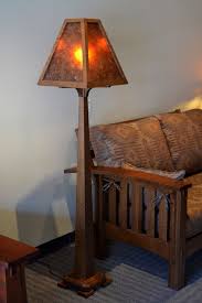 Mica Lamp Shade 4th Street Oak Floor Lamp