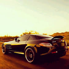 Black Sunset Mercedes Slr Mercedes Slr Dream Cars Mercedes