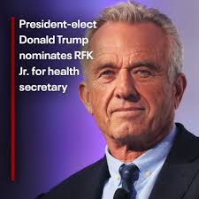 BREAKING: Robert F. Kennedy Jr. has been tapped by President-elect Donald  Trump as his pick for secretary of the Department of Health and Human  Services.