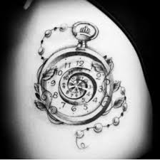 Alice In Wonderland Black And White Tattoos Amazing Grey Ink Pocket Watch Tattoo Design Watch Tattoos Wonderland Tattoo Alice And Wonderland Tattoos