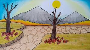 Gambar mewarnai pemandangan alam pegunungan. Belajar Menggambar Gunung Krakatau Meletus Youtube