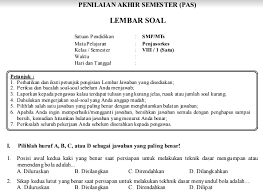 Soal Penjaskes Smp Kelas 8 Dan Kunci Jawaban Ilmusosial Id