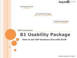 Ppt How To Sell Sap Business One With B1up Powerpoint Presentation Free Download Id 1388882