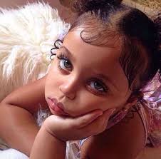 Pin By Darius Roland On Baby In 2020 Kids Hairstyles Light Skin Girls Mix Baby Girl