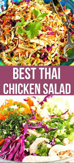 Thai Chicken Salad Recipe Recipe Chicken Salad Recipes Easy Healthy Salad Recipes