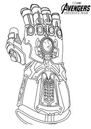 Begin by using curved lines to trace the thumb and one side of the wrist. Infinity Gauntlet Coloring Pages Free Printable Coloring Pages For Kids