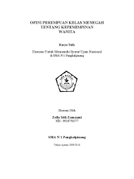 Check spelling or type a new query. Karya Tulis Ilmiah Opini Pemimpin Perempuan Pdf