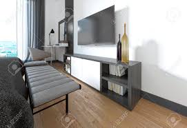 Now there are some important factors to consider how to set up your tv and how to buy a tv stand for it. Tv Stand In The Bedroom In A Modern Style 3d Render Stock Photo Picture And Royalty Free Image Image 66523602