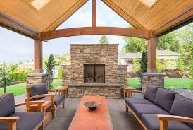 Similar in styling to the bristol™ series, brighton features the look of tumbled stone, but with simpler accents and a smaller footprint. How To Build An Outdoor Fireplace