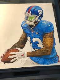 Coolhandskyywalker On Twitter Odell Beckham Jr Drawing Odellbeckhamjr Giants Nfl Espn Giants Mindofanartist Neverstopcreating Gmen Bigblue Https T Co 0zaainzq9d Makes circus catch of the year for a touchdown. odell beckham jr drawing