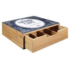 Boite A The Et Cafe Boite A The Tiroir Range Bouteille