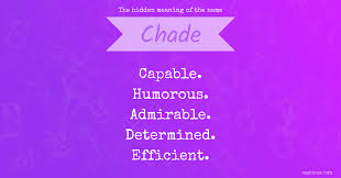 Chade beweisen mit ihrem mix verschiedener musikstile, dass schubladendenken in der musik überholt ist. The Hidden Meaning Of The Name Chade Namious