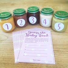 Guess The Baby Food Game Pink Girl 10 Player Baby Shower Party Amazon Co Uk Handmade Products