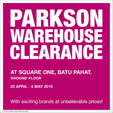 Hairdepot at square one mall batu pahat. Parkson Warehouse Sale At Square One Batu Pahat 23 April 2019 5 May 2019
