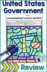 Your Upper Elementary Students Will Love This United States Government Color By Social Studies Notebook Social Studies Elementary Social Studies Middle School