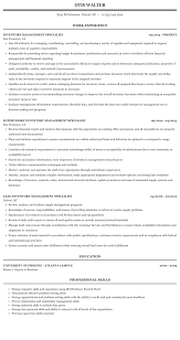 The ideal candidate will independently be able to evaluate the current process, propose improvements, and implement them. Inventory Management Specialist Resume Sample Mintresume