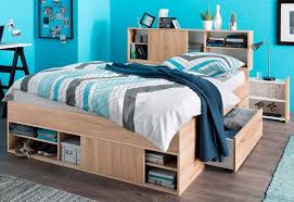Myidealhome dormitorios dormitorio interior disenos de dormitorios. Breckle Stauraumbett Mit Ausziehbaren Regalen Im Kopfteil Online Kaufen Otto