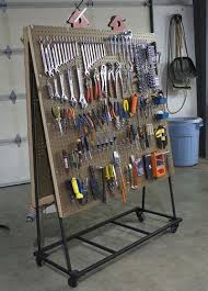 Build A Peg Board Tool Cart By Brad Justinen Tool Cart Welding Table Tool Storage Diy