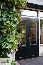 openslaande deuren grachtengroen kunststof glas in lood bovenlichten bovenlichten openslaande deuren deur en kozijn